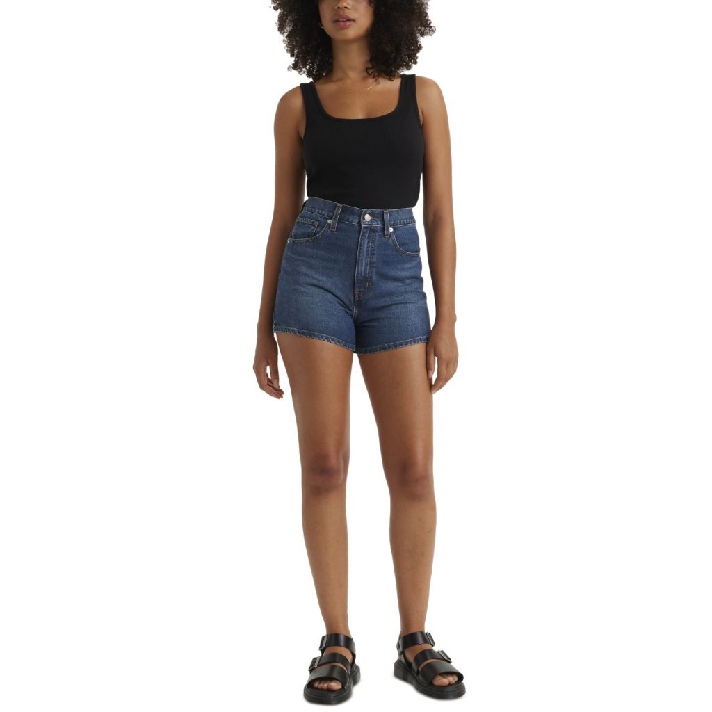 Levi's High-Waisted Cotton Mom Shorts - Cool Places to Go