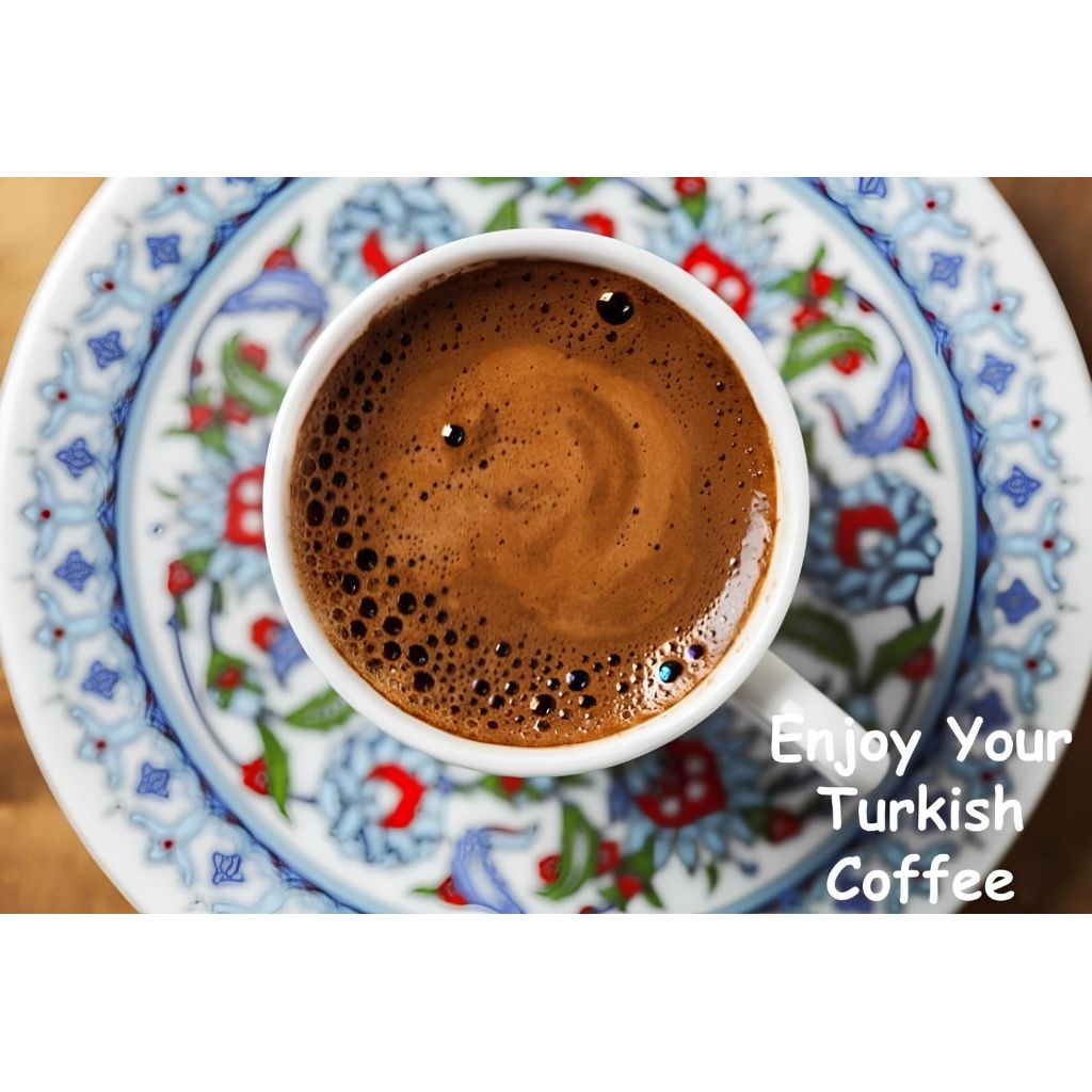Turkish Coffee, Original Arabica Beans, Roasted and Ground, Rich and soft Aroma, since 1955 (3.5 OZ / 100 Gr)