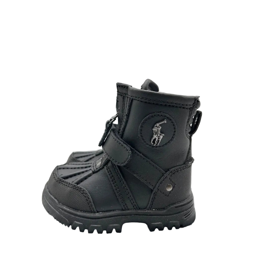 Polo Ralph Lauren Conquered Hi Boot Infant/Toddler Shoes Size 5 Color: Black
