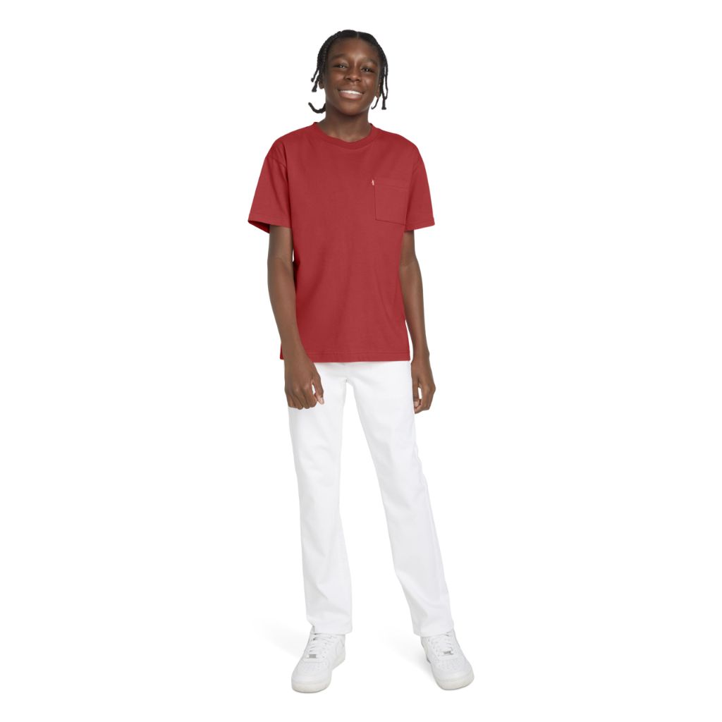 SZ 6M, Levi's®- One Pocket T-Shirt- Red