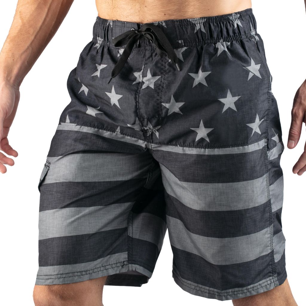 Kanu Surf Men's Infinite Swim Trunks, Flag II Black, XX-Large