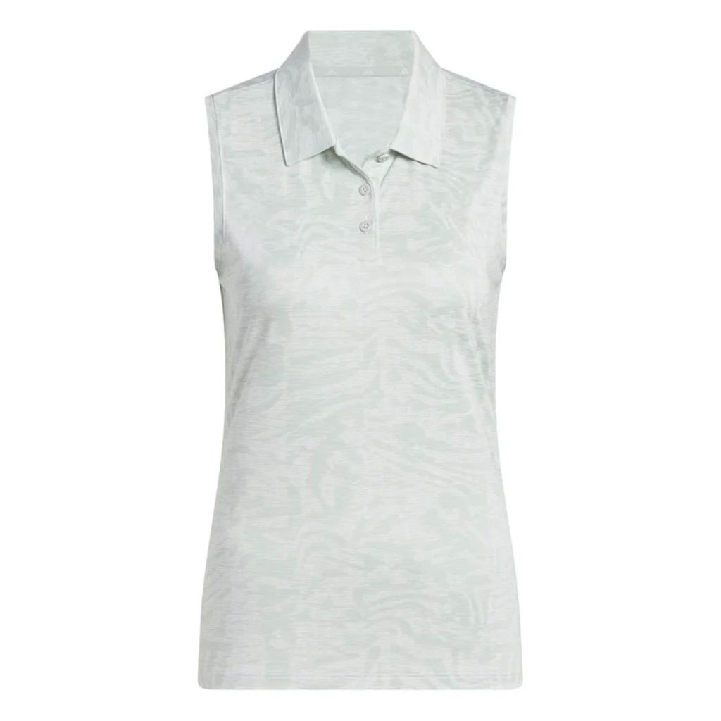 Adidas Women's Ultimate365 Jacquard Polo Shirt, Wonder Silver, Medium