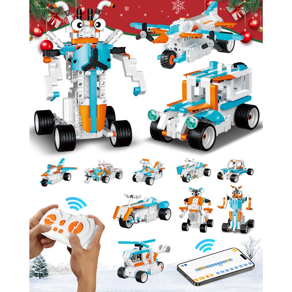HBUDS 12-in-1 STEM Robot Building Toys for Kids Ages 8-12