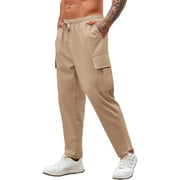 COOFANDY Men's Cargo Sweatpants, Relaxed Fit, Drawstring, Large