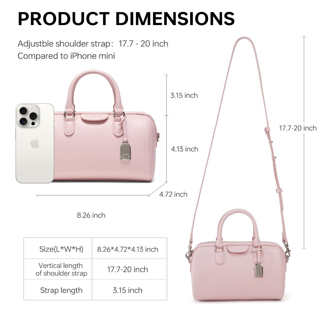 LA FESTIN Small Hobo Handbags for Women : Leather Crossbody Tote Purse Shoulder Bag Top Handle Clutch for Travel Outdoor Activities