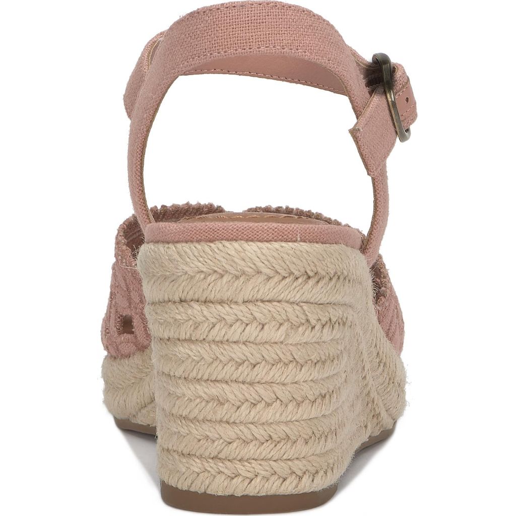 Lucky Brand Coyna Floral Espadrille Wedge Sandal, Bellini - size 10M