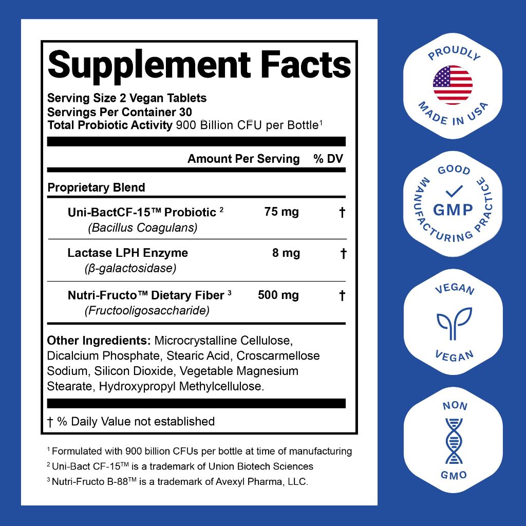Nutrition Essentials Probiotics 900B for Women and Men | 60 Tablets