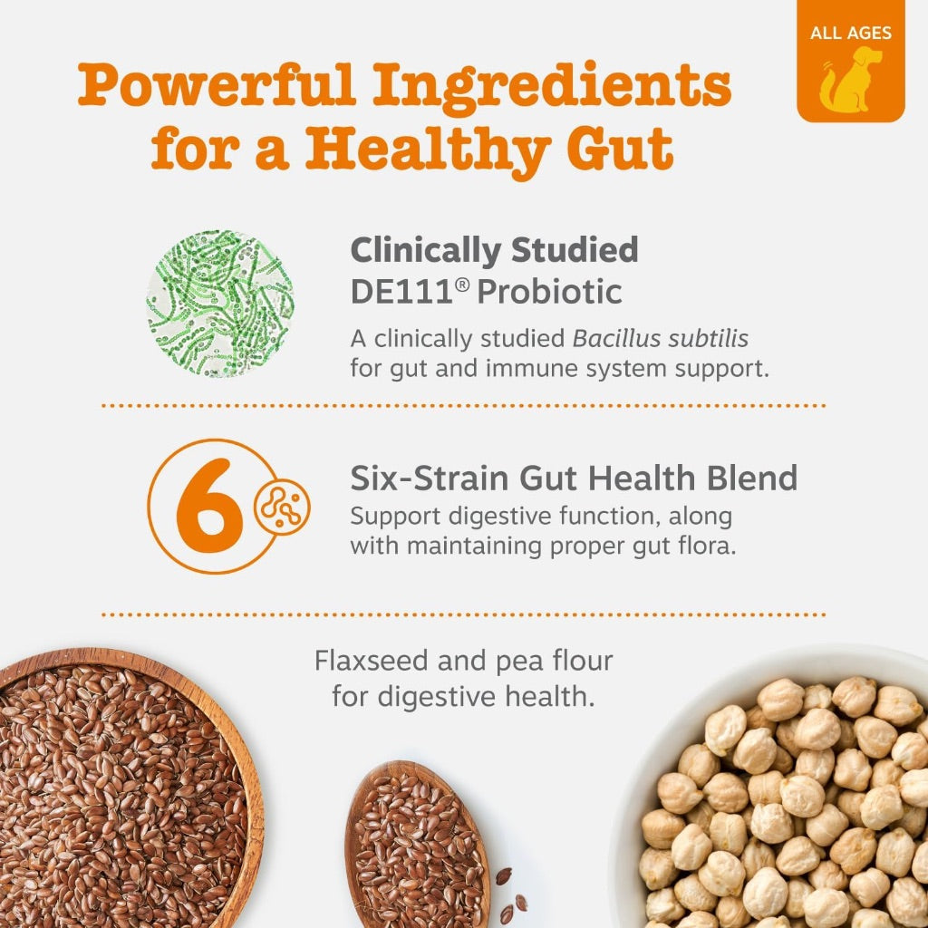 Zesty Paws Probiotics for Dogs with Digestive Enzymes - Pumpkin, 90 Soft Chews