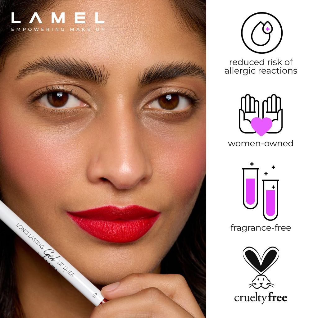 Lamel Gel Lip Liner Pencil - Ruby Red - N.411