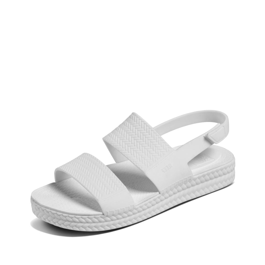 REEF Water Vista Womens Platform Sandal, Water Friendly, Adjustable Strap, White, 10
