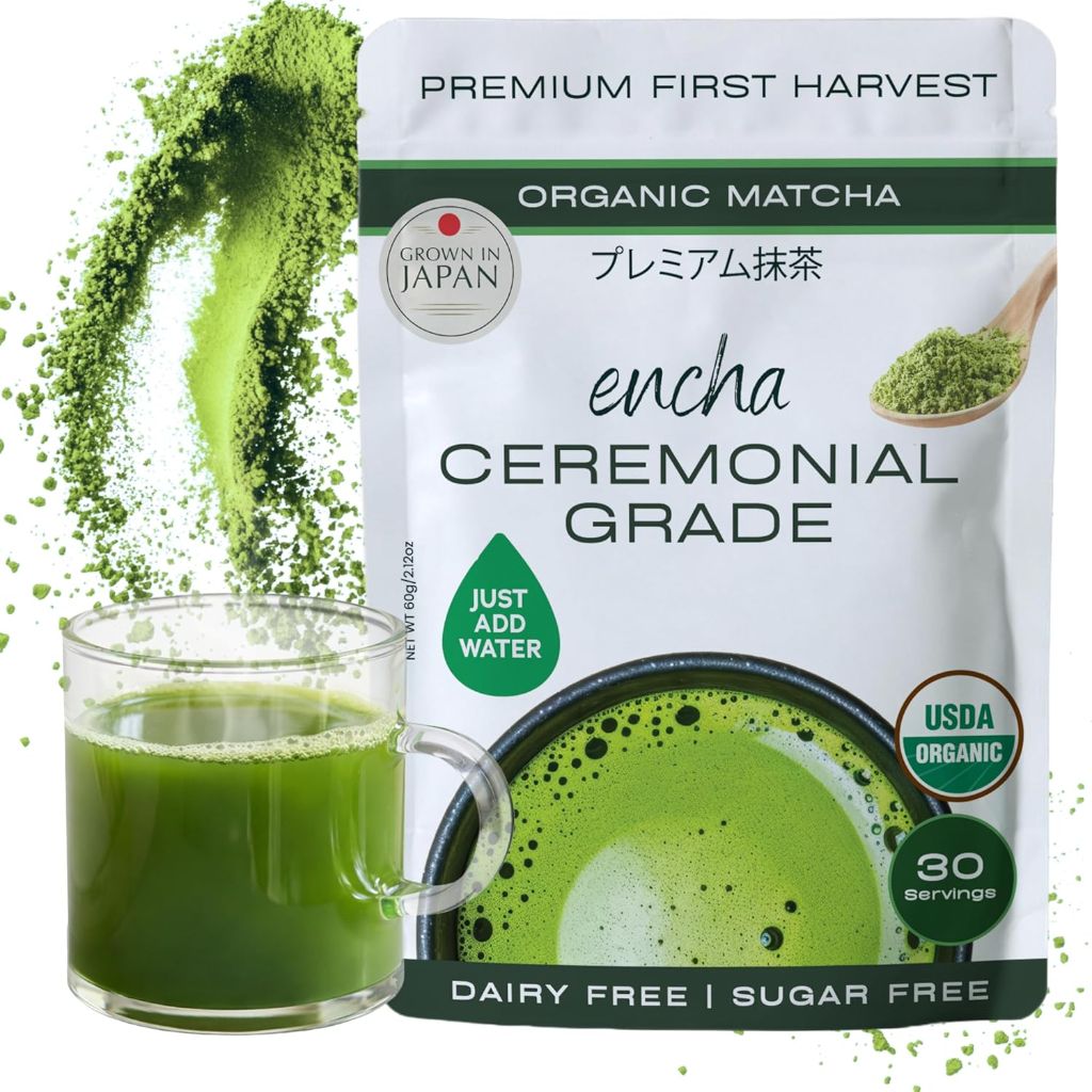 Encha Matcha - Ceremonial Grade Matcha Powder, (60g/2.12oz)