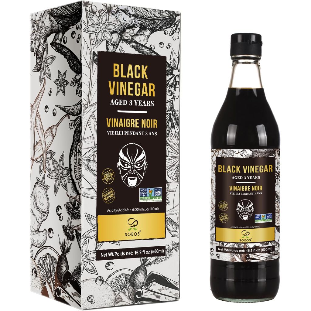 Soeos Chinkiang Vinegar 16.9 fl oz (500ml), 3 Years Aged