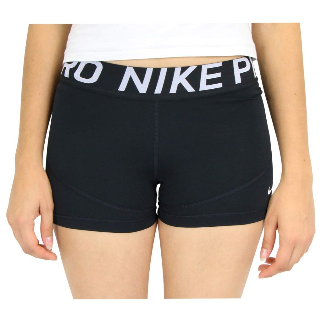 Nike Pro Women's 3" Training Shorts, Black/White - size M