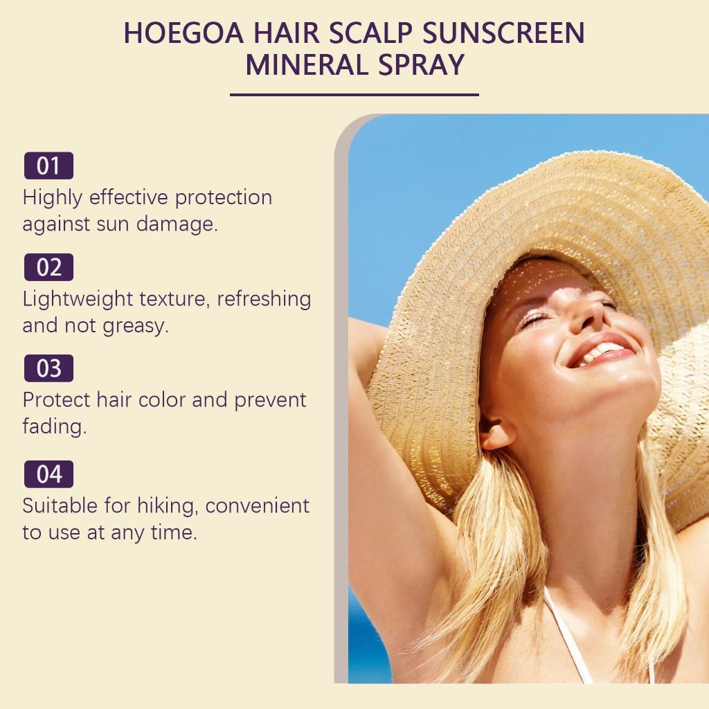 Hair & Scalp Sunscreen Spray SPF 30 | Broad Spectrum UV Blocker for Color