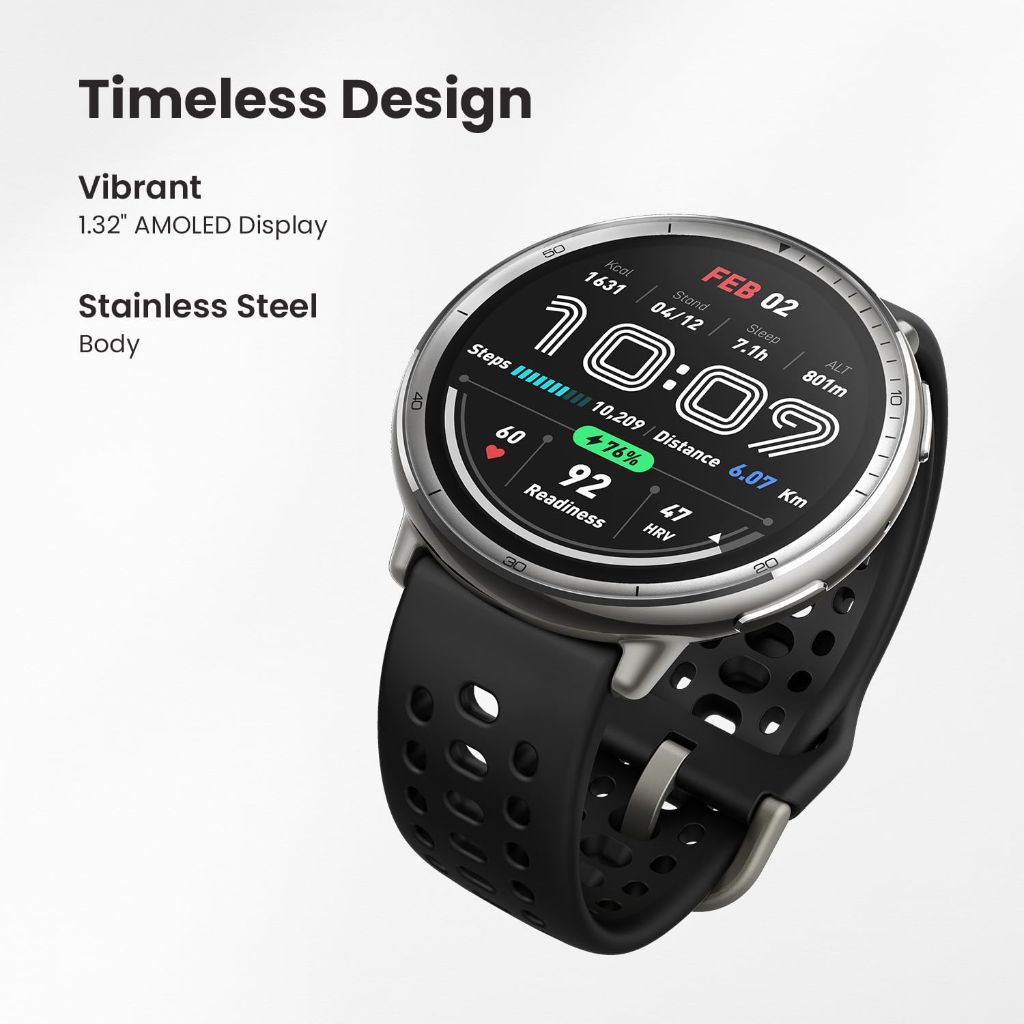 Amazfit Active 2 Smart Watch - Sport Silicone Red