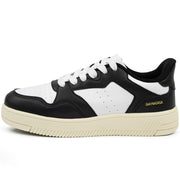 Baymoria Women's Fashion Walking Sneakers - White/Black, Size 7