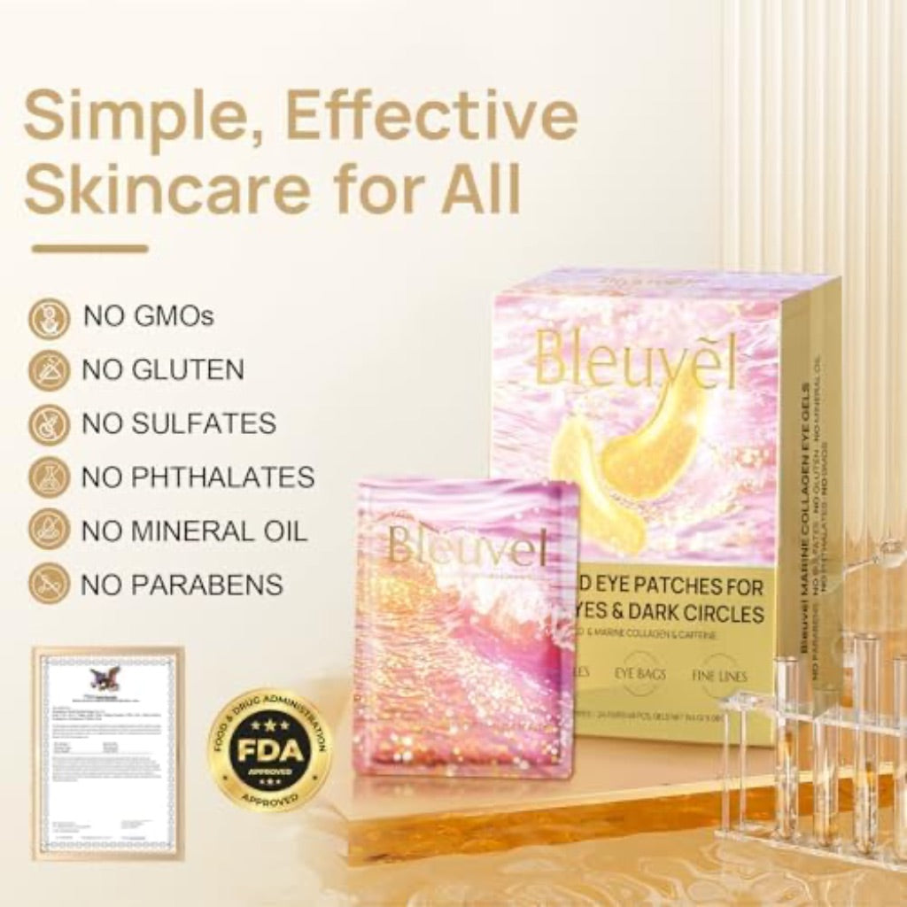 24K Gold Under Eye Masks - 24 Pairs