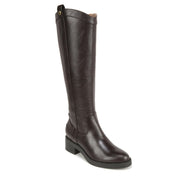LifeStride Womens Bridgett Knee High Riding Boot Dark Brown Faux Leather Wide Calf 9 W