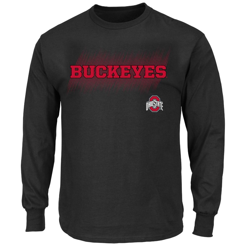 Profile Varsity Men's Big & Tall NCAA Supersoft Longsleeve T-Shirt, Black, 3XL