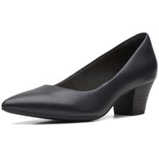 Clarks Collection Women's Teresa Step Pump, Black Leather - size 5M