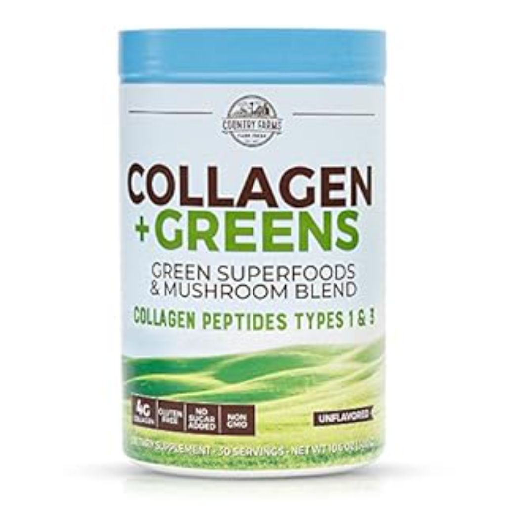 Country Farms Collagen + Greens Collagen Drink Mix - Unflavored, 10.6 oz.