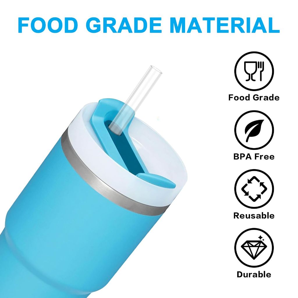 6PCS Color Replacement Straws for Stanley 20oz 14oz Tumbler