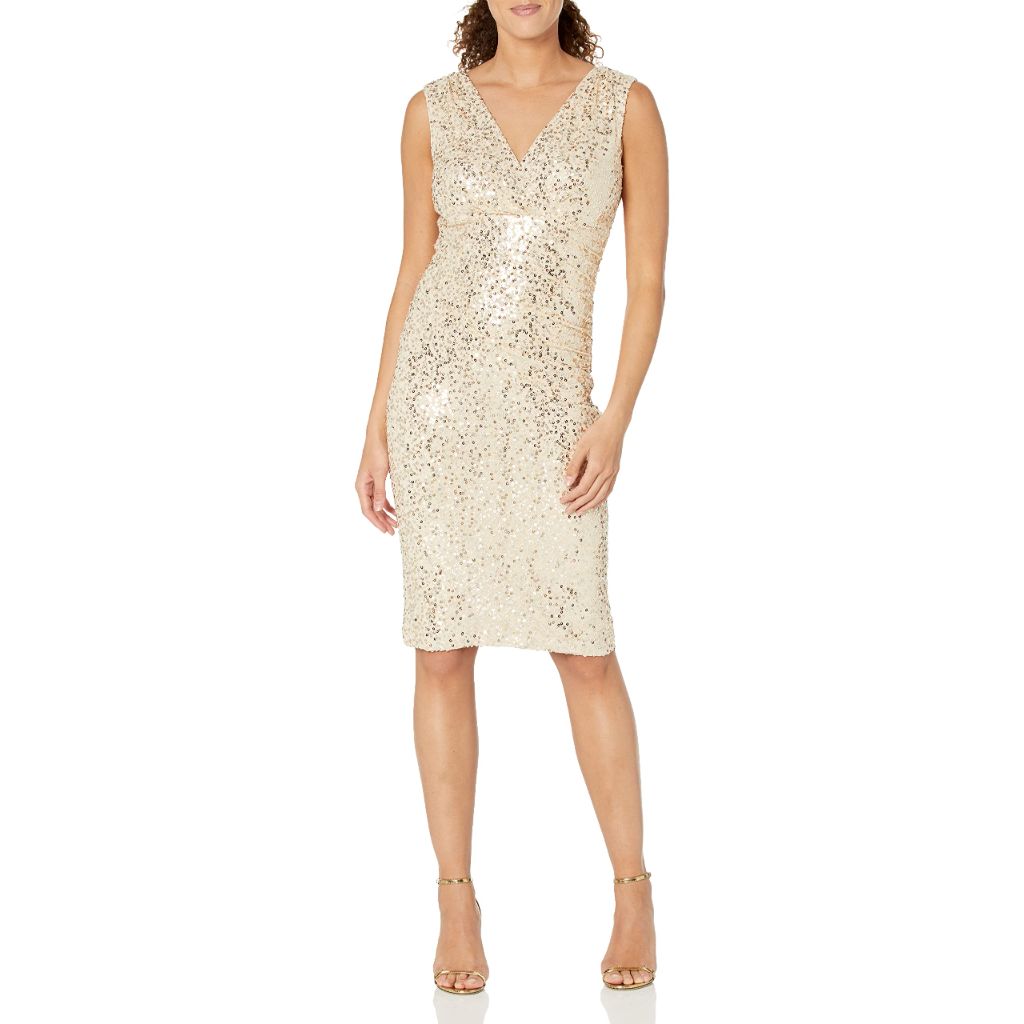 Eliza J Womens Dresses Dress,Gold, 8