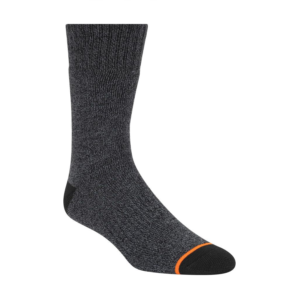 SZ 10-13 Weatherproof men's 5 Pack Thermal Crew Hiking Socks, | Black