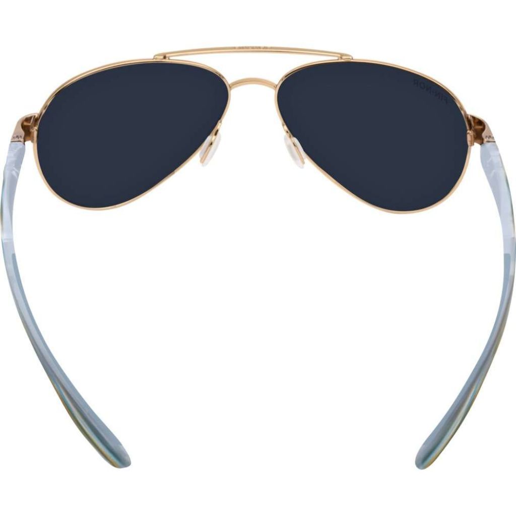 Fin-Nor Surf Candy Sunglasses - Soft Gold/Brown/Blue Frame, Gray PC Lens