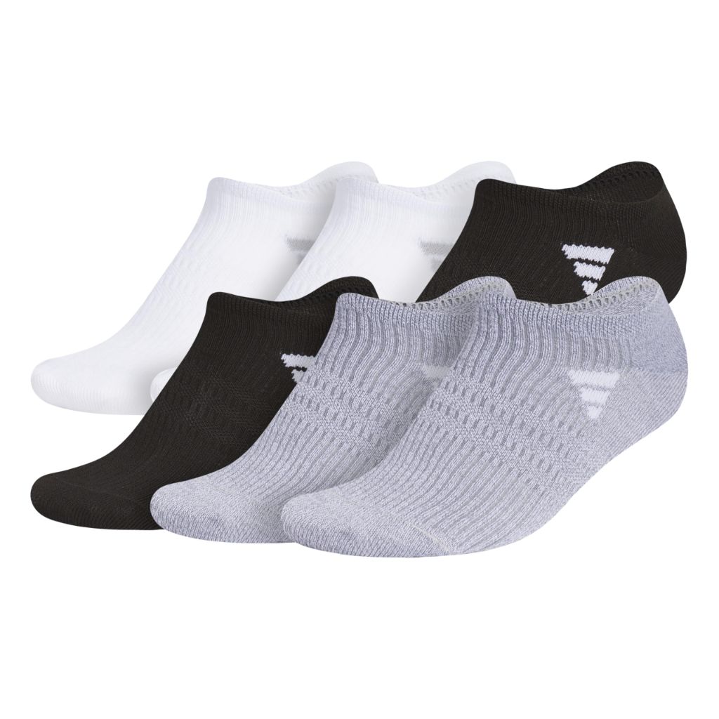 Adidas Women's Superlite No Show Socks (6 Pairs) Lightweight & Breathable, Medium