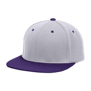 Pacific Headwear Premium P-Tec Flexfit® Cap, Silver/Purple, S/M