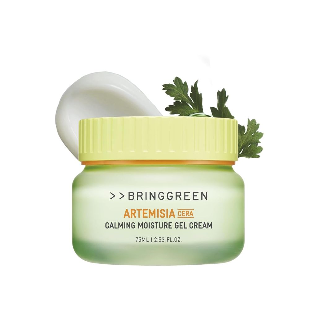 BRING GREEN Artemisia Cera Calming Moisture Gel Cream | Glass Skin Daily Skincare | 2.53 Fl. Oz.
