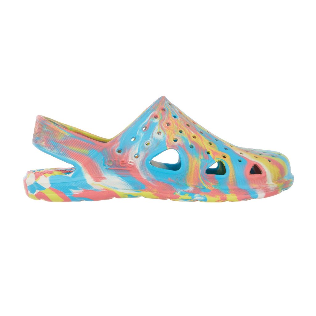 Totes Toddler Everywear Lightweight Clog Sandals, Rainbow Marble - size 7-8