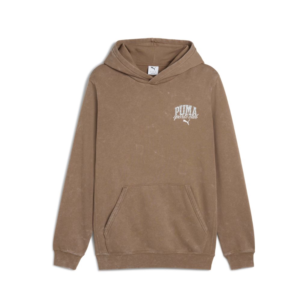 SZ S, PUMA Men's Graphic Hoodie, PUMA Class Totally Taupe SS25