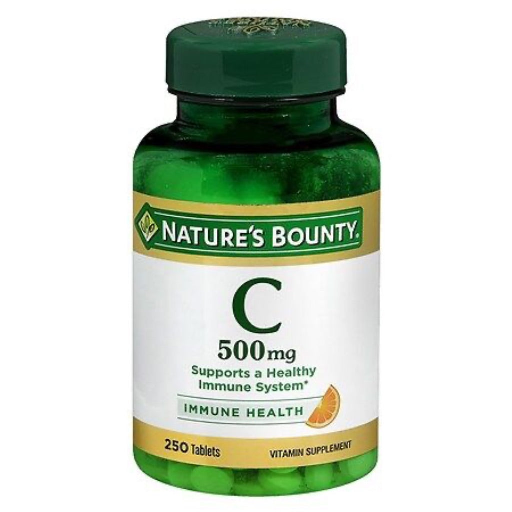 Nature’s Bounty Vitamin C 500mg Tablets for Immune Support  Vitamin Supplement  250 Ct