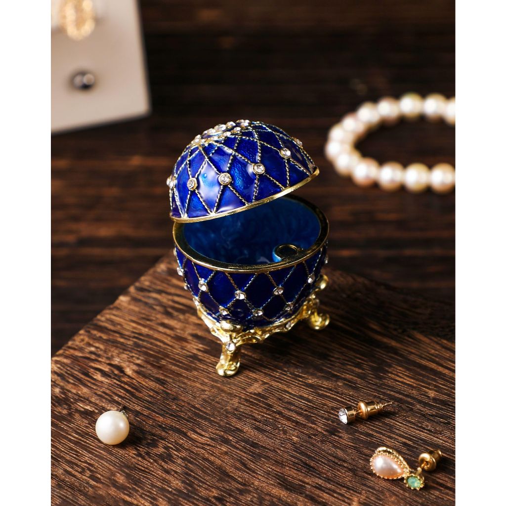 NIODAY Hand Painted Enamel Trinket Box
