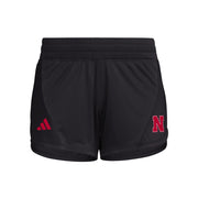 Adidas Women's D4T Woven University of Nebraska Training Shorts, Black/Team Power Red/NCAA Nebraska, X-Small5
