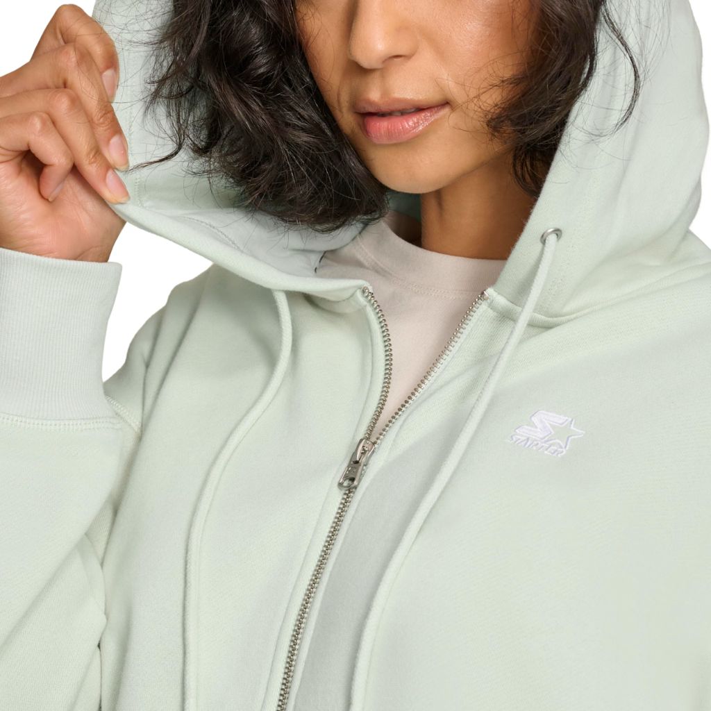 SZ XL, Starter Women's Sportswear fleece top | pastel blue