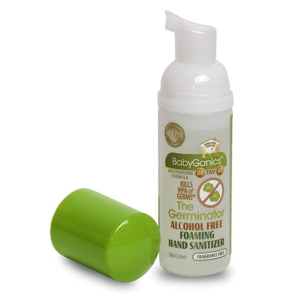 BabyGanics Alchohol- Foaming Hand Sanitizer On-The-Go 1.69-Ounce Mandarin
