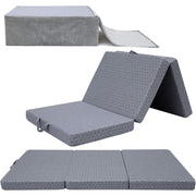 MeMoreCool Tri Folding Mattress - Single, Portable Foldable Guest Bed, Fold Up Futon Floor Sleeping Mat