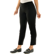 Zac & Rachel Women's Pull-On Ankle Length Pants, Black, 6