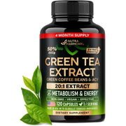 Green Tea Extract - Extra Strength, 120 Capsules