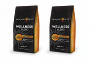 Morning Medic Wellness Blend Medium Roast Ground Coffee with Ashwagandha, MCT Oil, Maca Root, B6, B12, D, Cinnamon - 12oz (2 Pack)