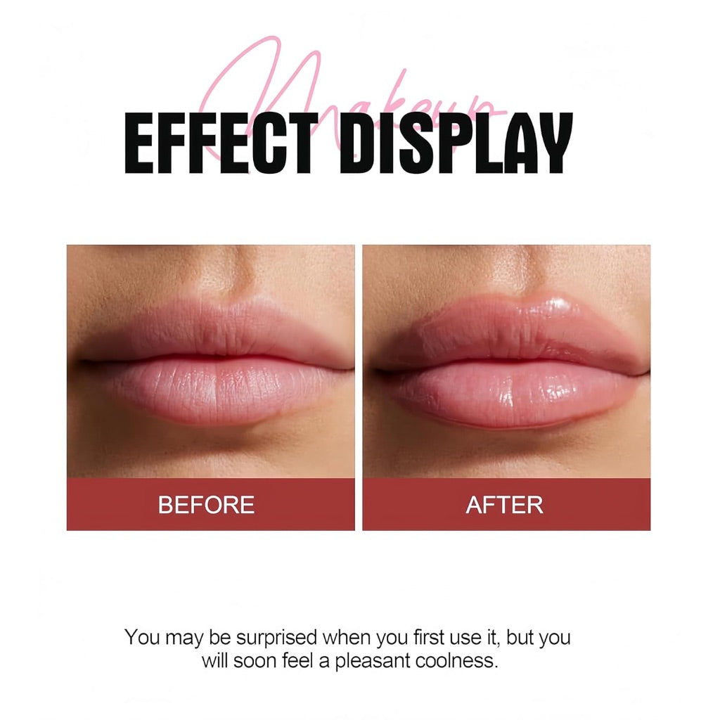 Lip Plumper 6 Colors Moisturizing Glossy Plumping Lip Gloss Long Lasting Hydrating Natural Lip Plumper for Women Girls (Color 05)