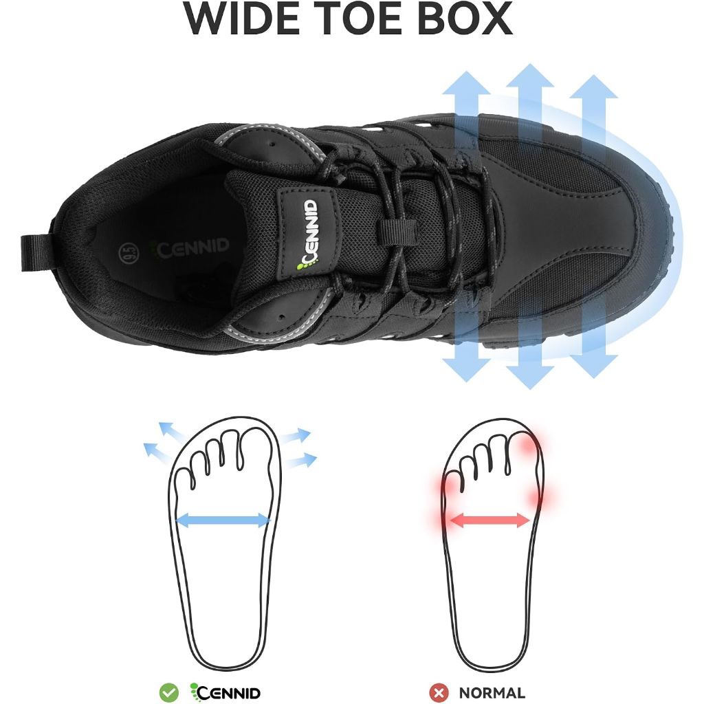 Wide Women's Waterproof Hiking Shoes, 7W