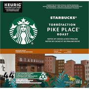 Starbucks Pike Place, Medium Roast Coffee, Single Serve Keurig K-Cup Pods, 44 Capsules