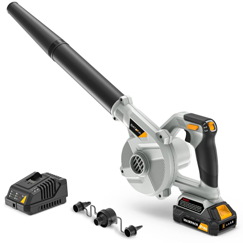 Leaf Blower Cordless with Battery and Charger - 20V Electric Cordless Blower with 3 Speed|100CFM|170MPH