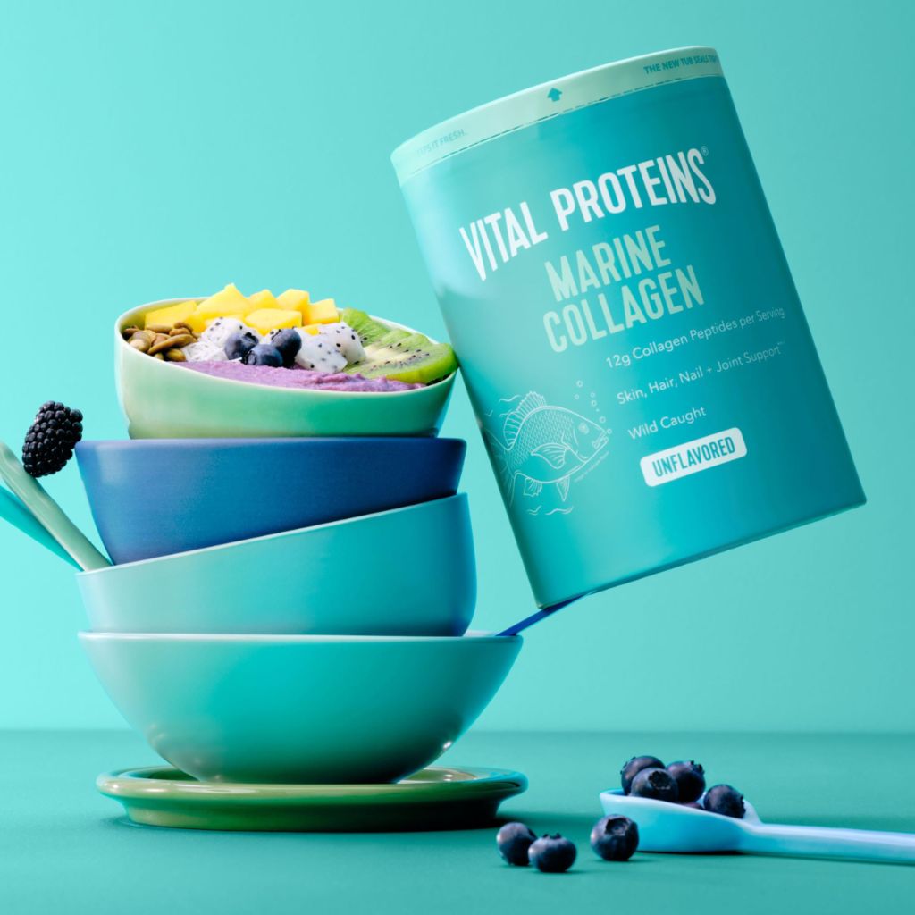 Vital Proteins Marine Collagen Peptides Powder Supplement for Skin Hair Nail Joint  - 12g per Serving - 7.8 oz Canister