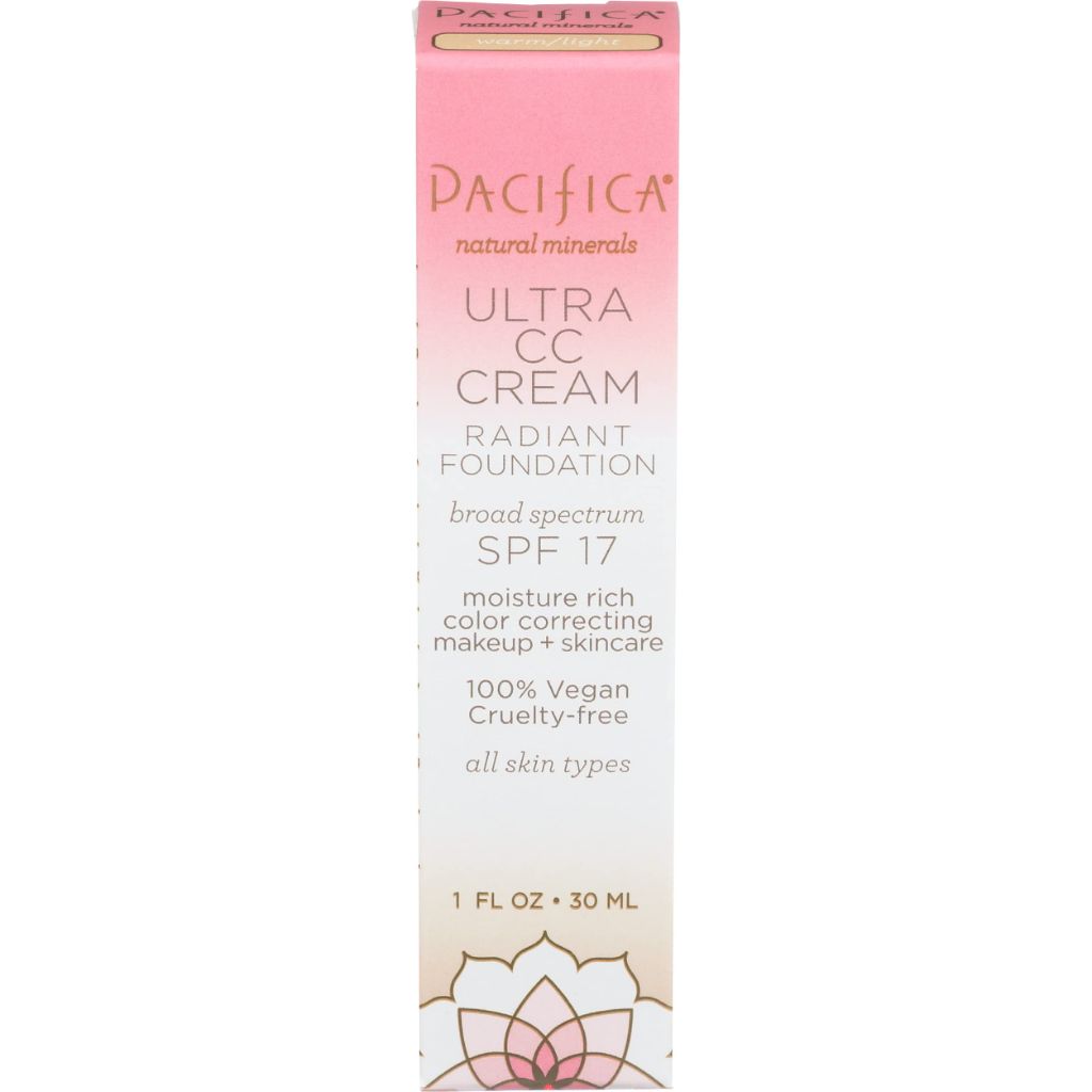 Pacifica, Foundation Warm Light Country Chef Cream, 1 Fl Oz