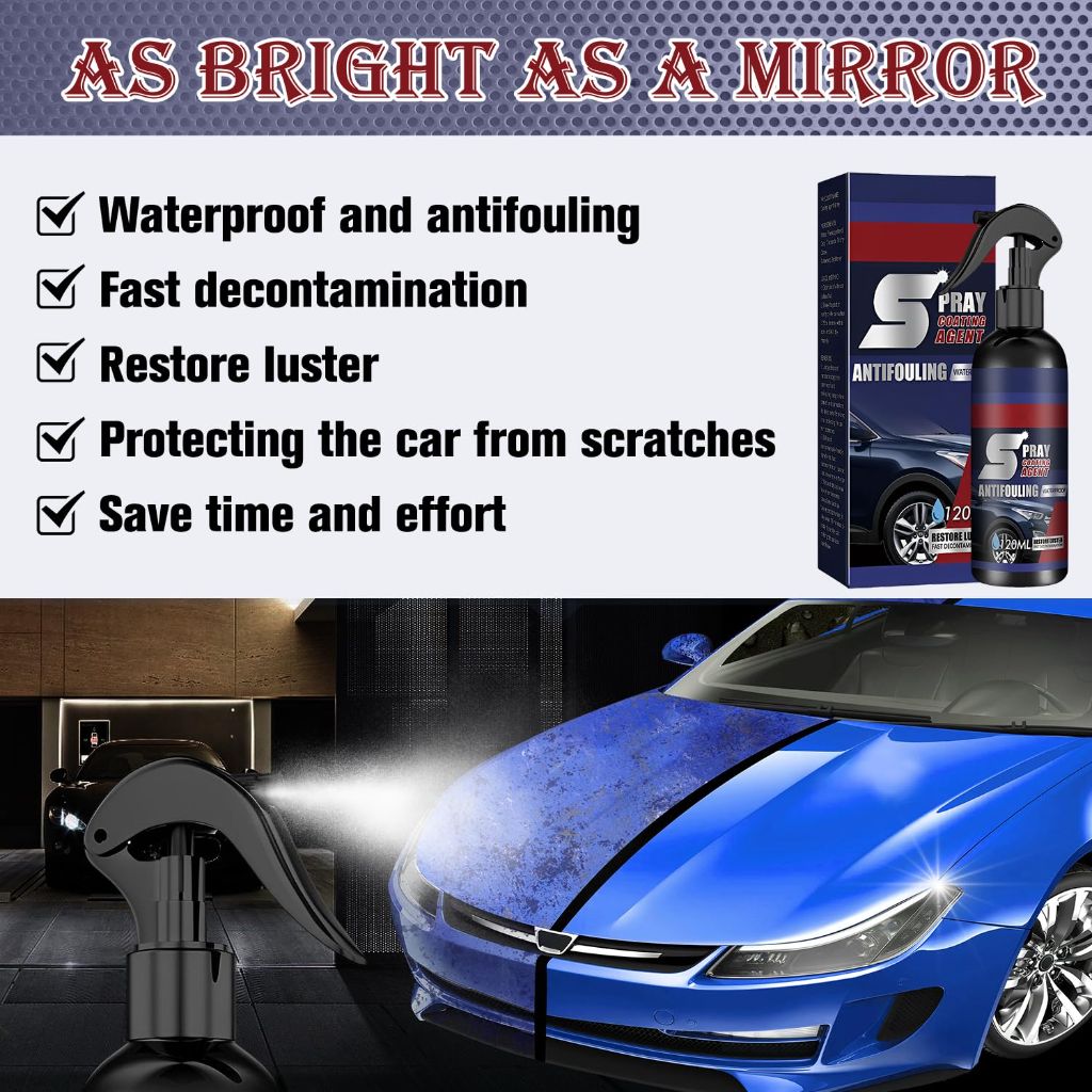 RayHong 2Pcs 3 in 1 Ceramic Car Coating Spray